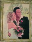 Photograph on canvas in the authorīs frame, 43 x 33 cm